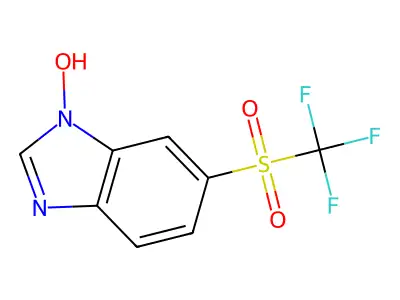 6-trifluoromethanesulfonyl-1H-1,3-benzodiazol-1-ol structure