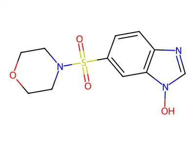 6-(morpholine-4-sulfonyl)-1H-1,3-benzodiazol-1-ol structure