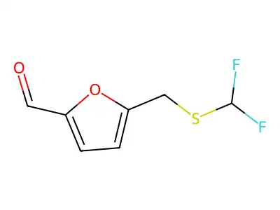 5-{[(Difluoromethyl)sulfanyl]methyl}furan-2-carbaldehyde structure