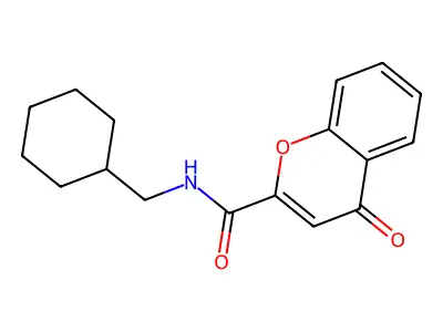 N-(Cyclohexylmethyl)-4-oxo-4H-chromene-2-carboxamide structure
