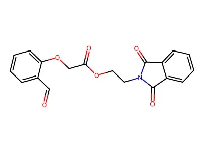 2-(1,3-Dioxoisoindol-2-yl)ethyl 2-(2-formylphenoxy)acetate structure