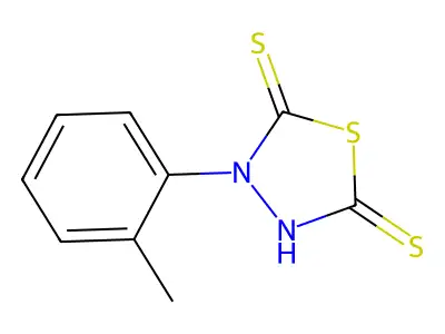 3-(2-Methylphenyl)-5-sulfanyl-2,3-dihydro-1,3,4-thiadiazole-2-thione structure
