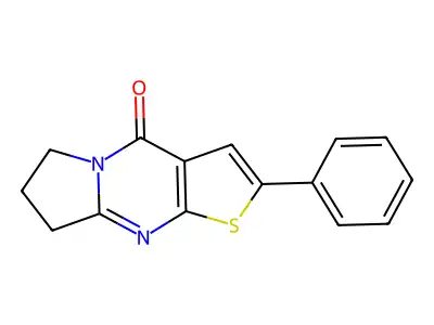 5-Phenyl-6-thia-1,8-diazatricyclo[7.3.0.03,7]dodeca-3(7),4,8-trien-2-one structure