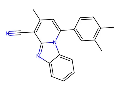 1-(3,4-Dimethylphenyl)-3-methylpyrido[1,2-a]benzimidazole-4-carbonitrile structure