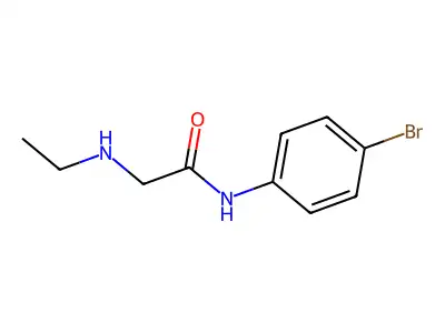 N-(4-bromophenyl)-2-(ethylamino)acetamide structure