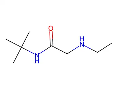N-tert-butyl-2-(ethylamino)acetamide structure