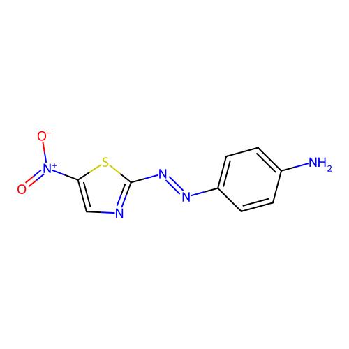 Benzenamine, 4-[(5-nitro-2-thiazolyl)azo]- structure