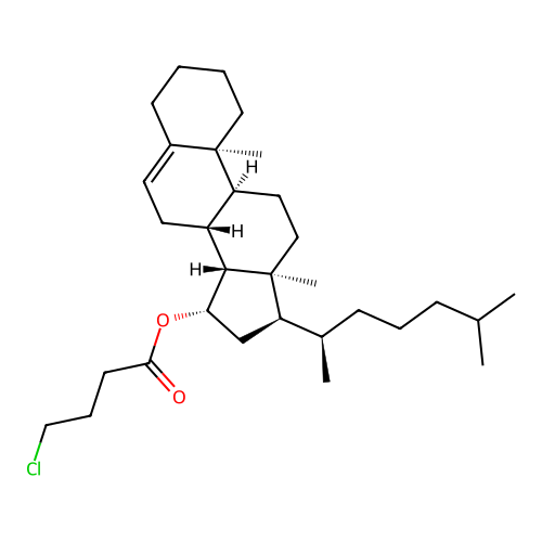 Cholest-5-en-15-yl 4-chlorobutanoate structure