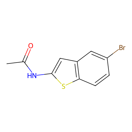 N-(5-Bromobenzo(b)thien-2-yl)acetamide structure