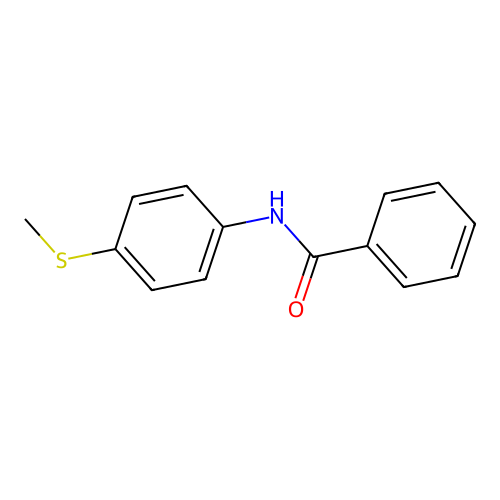 Benzamide, N-[4-(methylthio)phenyl]- structure