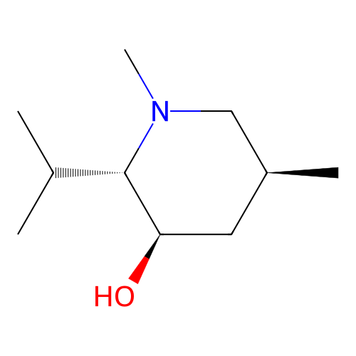 (2S,3R,5S)-1,5-dimethyl-2-propan-2-ylpiperidin-3-ol structure