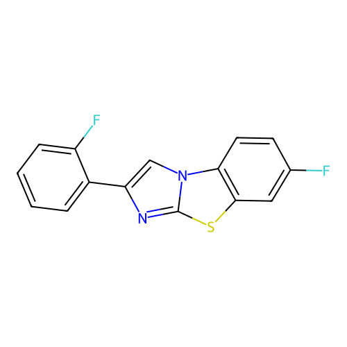 6-Fluoro-2-(2-fluorophenyl)imidazo[2,1-b][1,3]benzothiazole structure