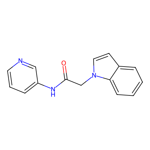 2-(1H-indol-1-yl)-N-(pyridin-3-yl)acetamide structure