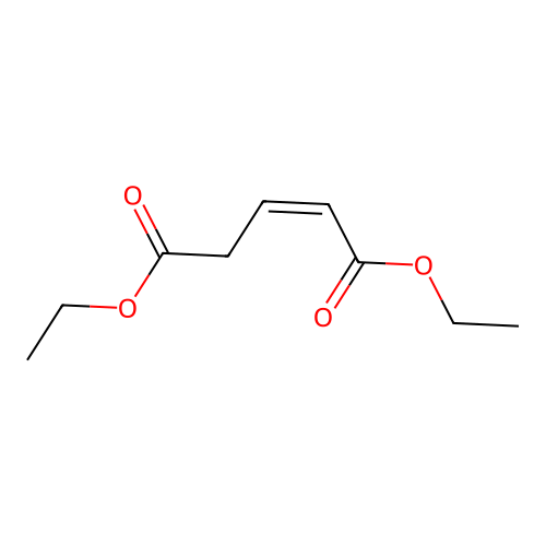 2-Pentenedioic acid, diethyl ester structure