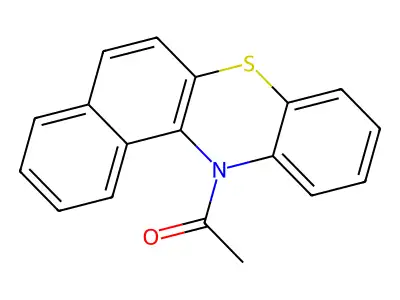 1-Benzo[a]phenothiazin-12-ylethanone structure