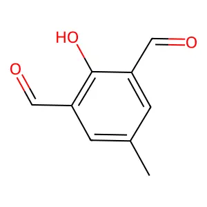 2,6-二甲酰基-4-甲基苯酚 structure