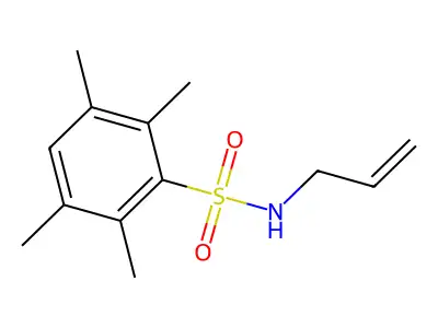 2,3,5,6-tetramethyl-N-(prop-2-en-1-yl)benzene-1-sulfonamide structure