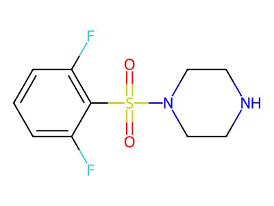 1-(2,6-Difluorobenzenesulfonyl)piperazine structure