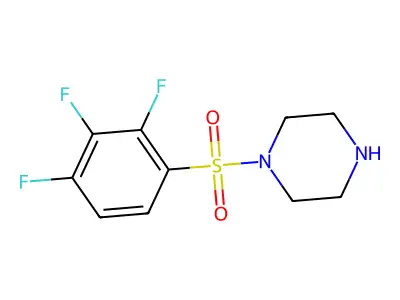 1-(2,3,4-Trifluorobenzenesulfonyl)piperazine structure