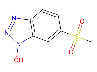 6-methanesulfonyl-1H-1,2,3-benzotriazol-1-ol structure