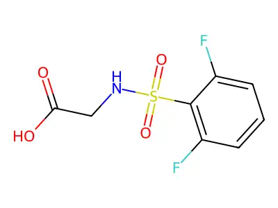 Glycine, N-[(2,6-difluorophenyl)sulfonyl]- structure