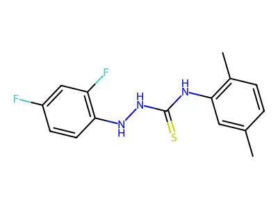 1-(2,4-Difluoroanilino)-3-(2,5-dimethylphenyl)thiourea structure