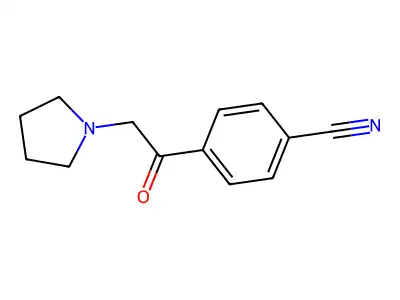 4-(2-Pyrrolidin-1-ylacetyl)benzonitrile structure