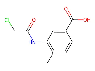 3-(2-Chloroacetamido)-4-methylbenzoic acid structure