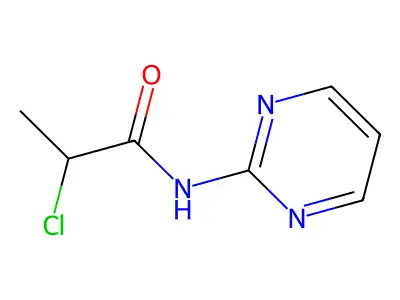 2-Chloro-N-(pyrimidin-2-yl)propanamide structure