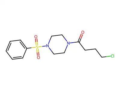1-[4-(Benzenesulfonyl)piperazin-1-yl]-4-chlorobutan-1-one structure