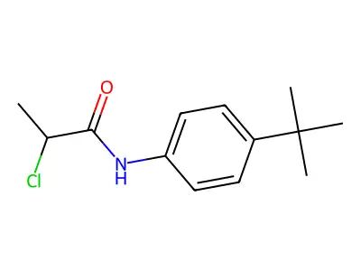N-(4-tert-butylphenyl)-2-chloropropanamide structure