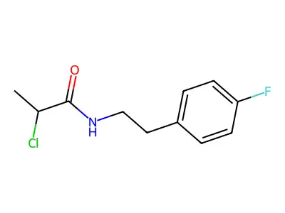 2-Chloro-N-[2-(4-fluorophenyl)ethyl]propanamide structure
