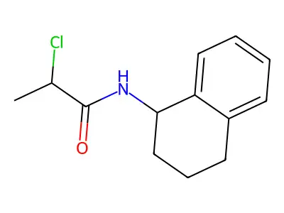 2-chloro-N-(1,2,3,4-tetrahydronaphthalen-1-yl)propanamide structure
