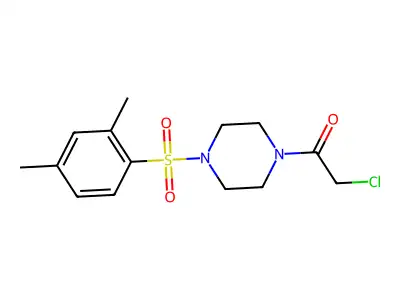 2-Chloro-1-[4-(2,4-dimethylbenzenesulfonyl)piperazin-1-yl]ethan-1-one structure
