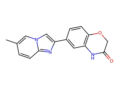 6-(6-methylimidazo[1,2-a]pyridin-2-yl)-4H-1,4-benzoxazin-3-one structure