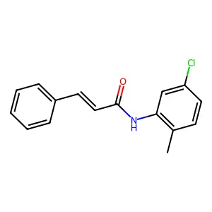 N-(5-chloro-2-methylphenyl)-3-phenylprop-2-enamide structure
