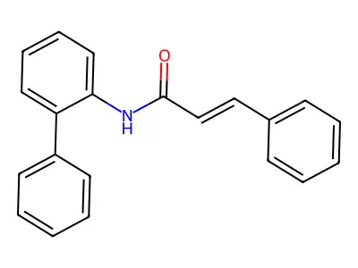 N-[1,1'-Biphenyl]-2-yl-3-phenyl-2-propenamide structure