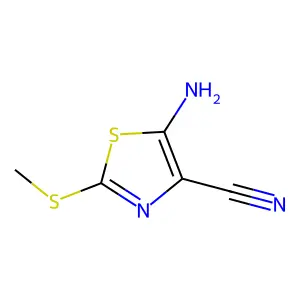 5-Amino-2-methylsulfanyl-1,3-thiazole-4-carbonitrile structure
