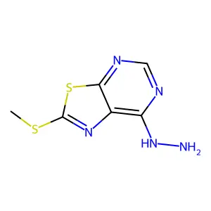 7-Hydrazinyl-2-(methylsulfanyl)[1,3]thiazolo[5,4-d]pyrimidine structure
