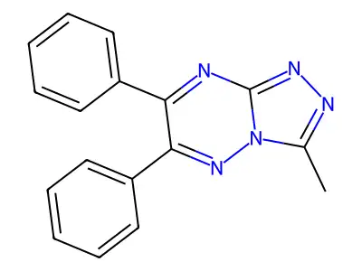 1,2,4-Triazolo(4,3-b)(1,2,4)triazine, 6,7-diphenyl-3-methyl- structure