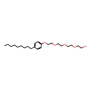 Ethanol, 2-[2-[2-[2-(4-nonylphenoxy)ethoxy]ethoxy]ethoxy]- structure