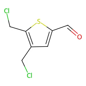 4,5-Bis(chloromethyl)thiophene-2-carbaldehyde structure