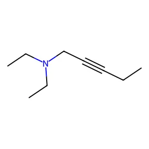 1-Diethylamino-2-pentyne structure