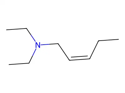 N,N-diethylpent-2-en-1-amine structure