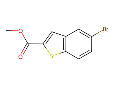 5-Bromo-benzo(b)thiophene-2-carboxylic acid methyl ester structure