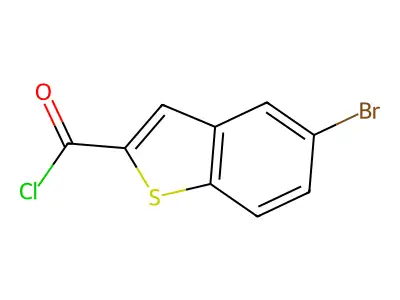 5-Bromo-1-benzothiophene-2-carbonyl chloride structure