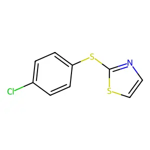 2-((4-Chlorophenyl)thio)thiazole structure