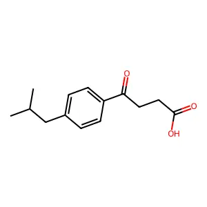 4-(4-Isobutylphenyl)-4-oxobutanoic acid structure