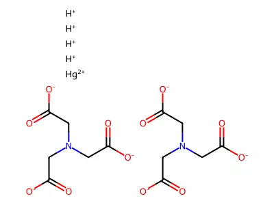 Mercury, nitrilotriacetate structure