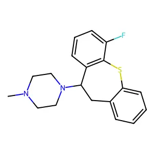 Piperazine, 1-(10,11-dihydro-6-fluorodibenzo(b,f)thiepin-10-yl)-4-methyl- structure